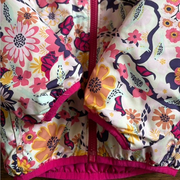 Patagonia Reversible Floral and Pink Baby Jacket Size 12-18 months - Picture 3 of 8